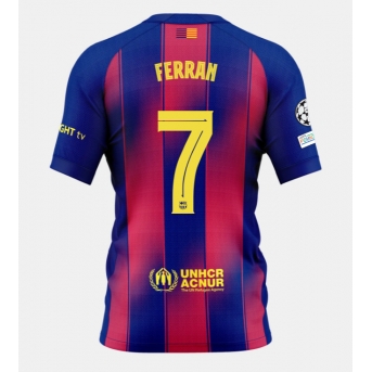 Billige Fotballdrakt Barcelona Ferran Torres #7 Replika Hjemmedrakt 2025-26 Kortermet